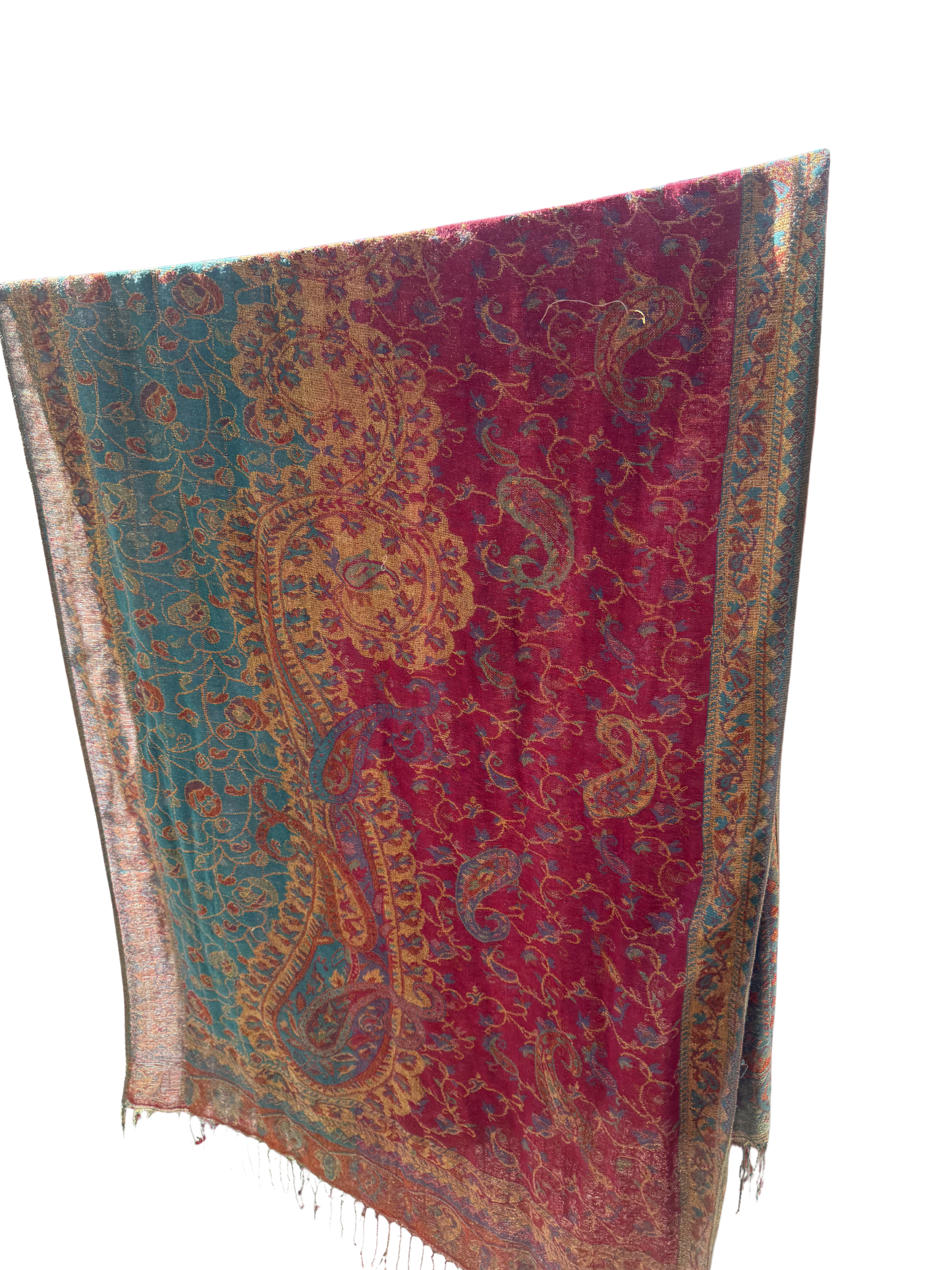 Bloom Pink & Blue Scarf
