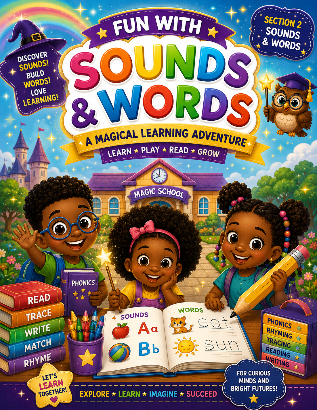 Fun With Sounds & Words: A Magical Learning Adventure (Ages 4–6)