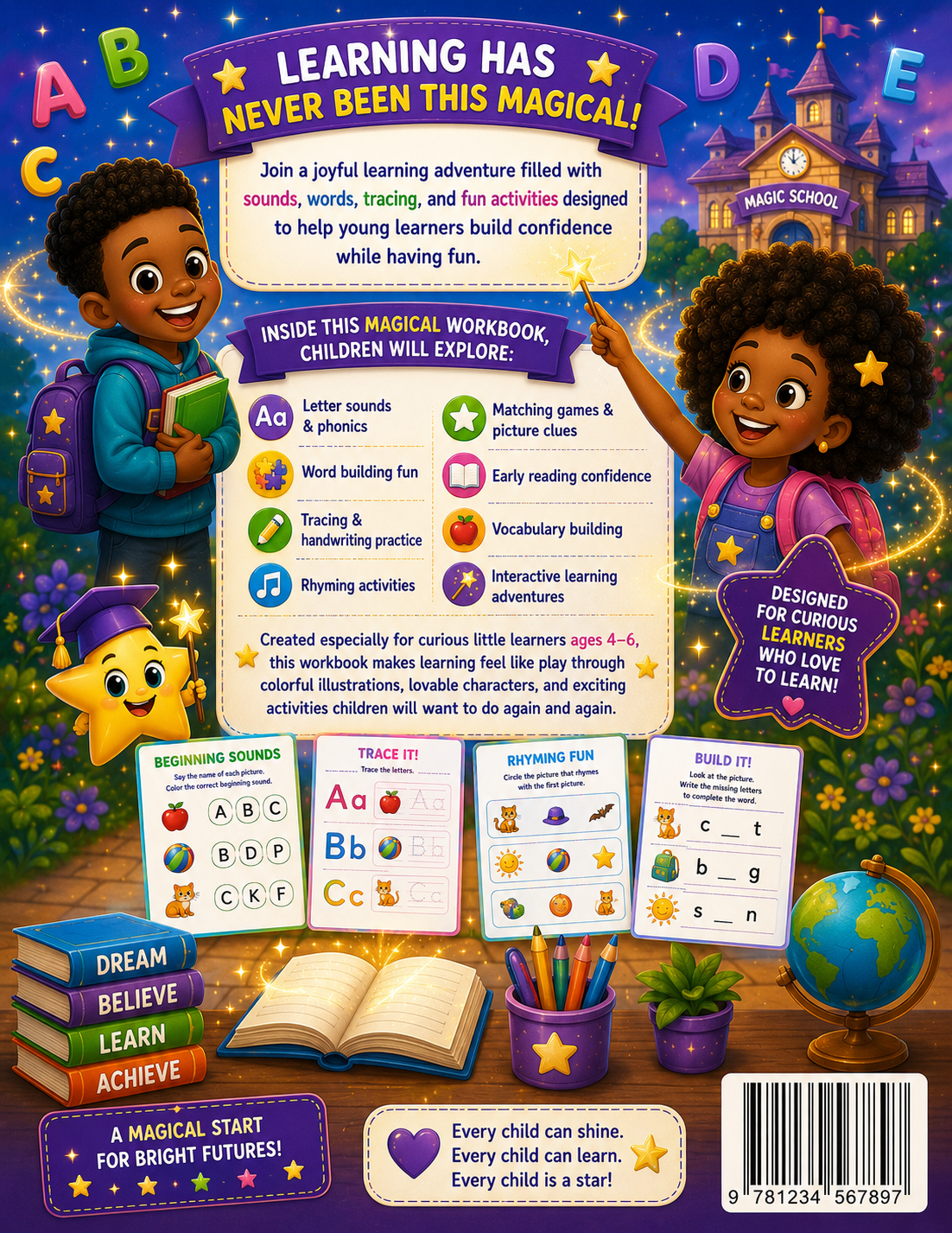 Fun With Sounds & Words: A Magical Learning Adventure (Ages 4–6)