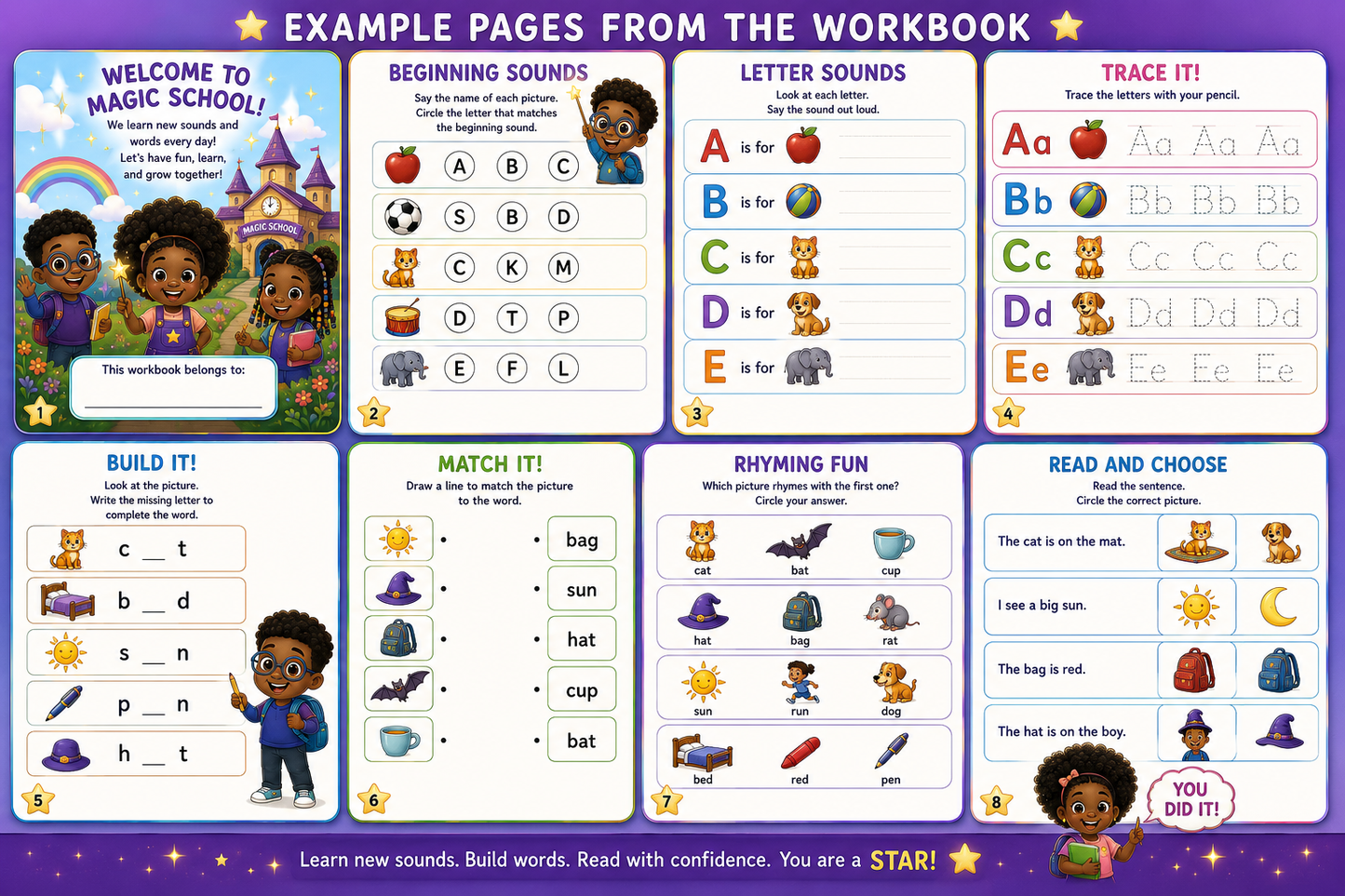 Fun With Sounds & Words: A Magical Learning Adventure (Ages 4–6)
