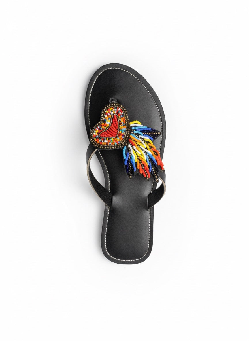 #1 Viral Tanzanian Beaded Sandals : Sunshine Jungle