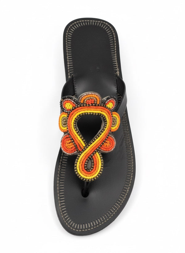 #1 Viral Tanzanian Beaded Sandals : Infinity
