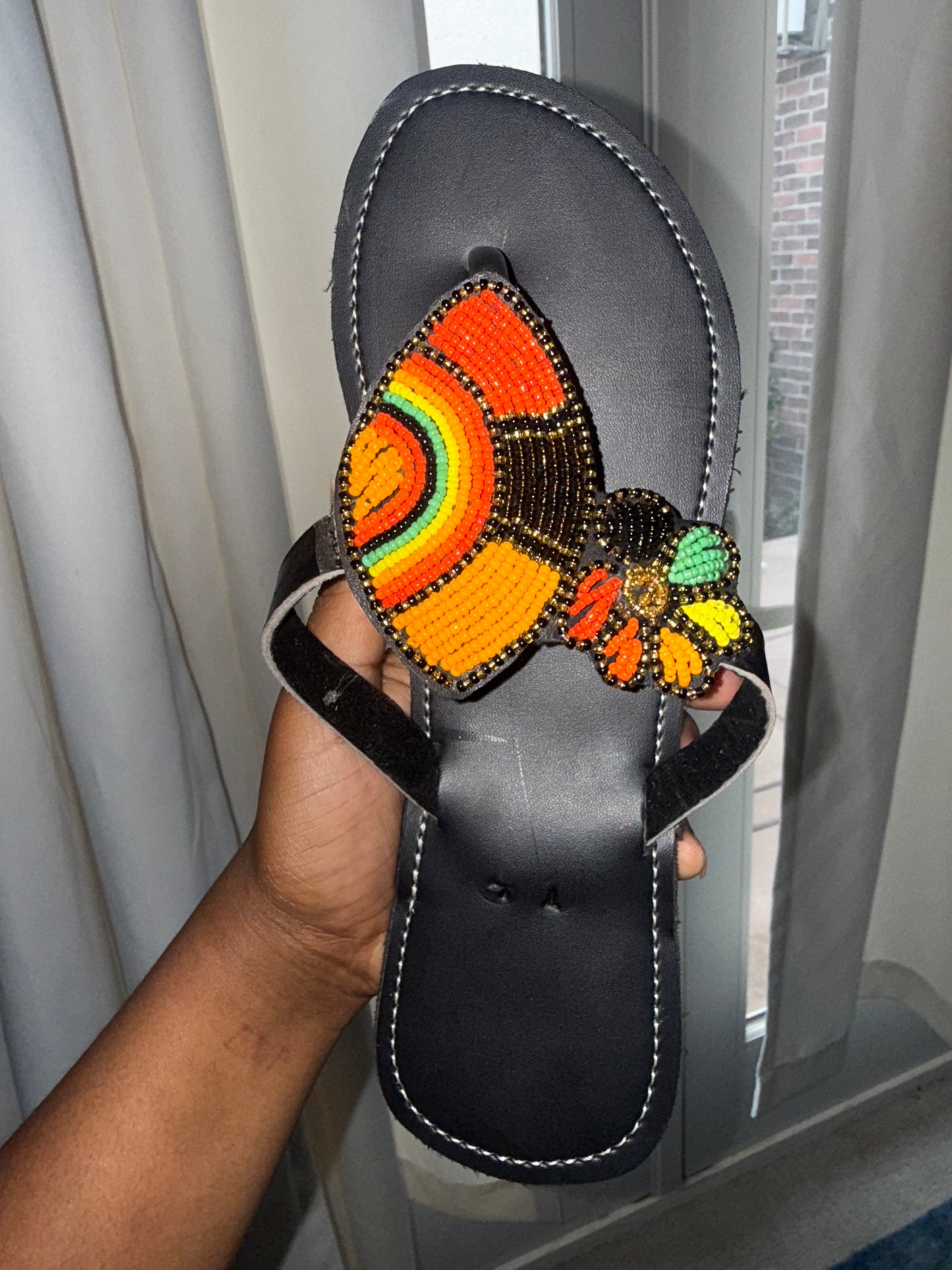 #1 Viral Tanzanian Beaded Sandals : Sunrise Garden
