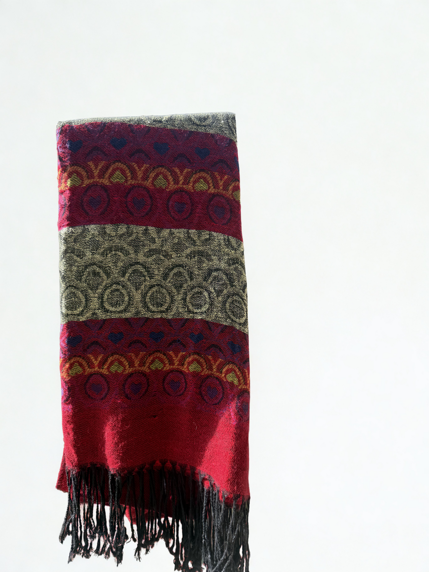 Holiday Red & Gold Scarf